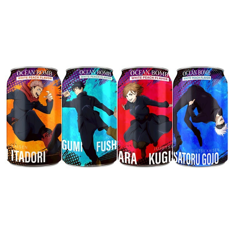 Jujutsu Kaisen Sparkling Water Peach Flavor Random 330 ml