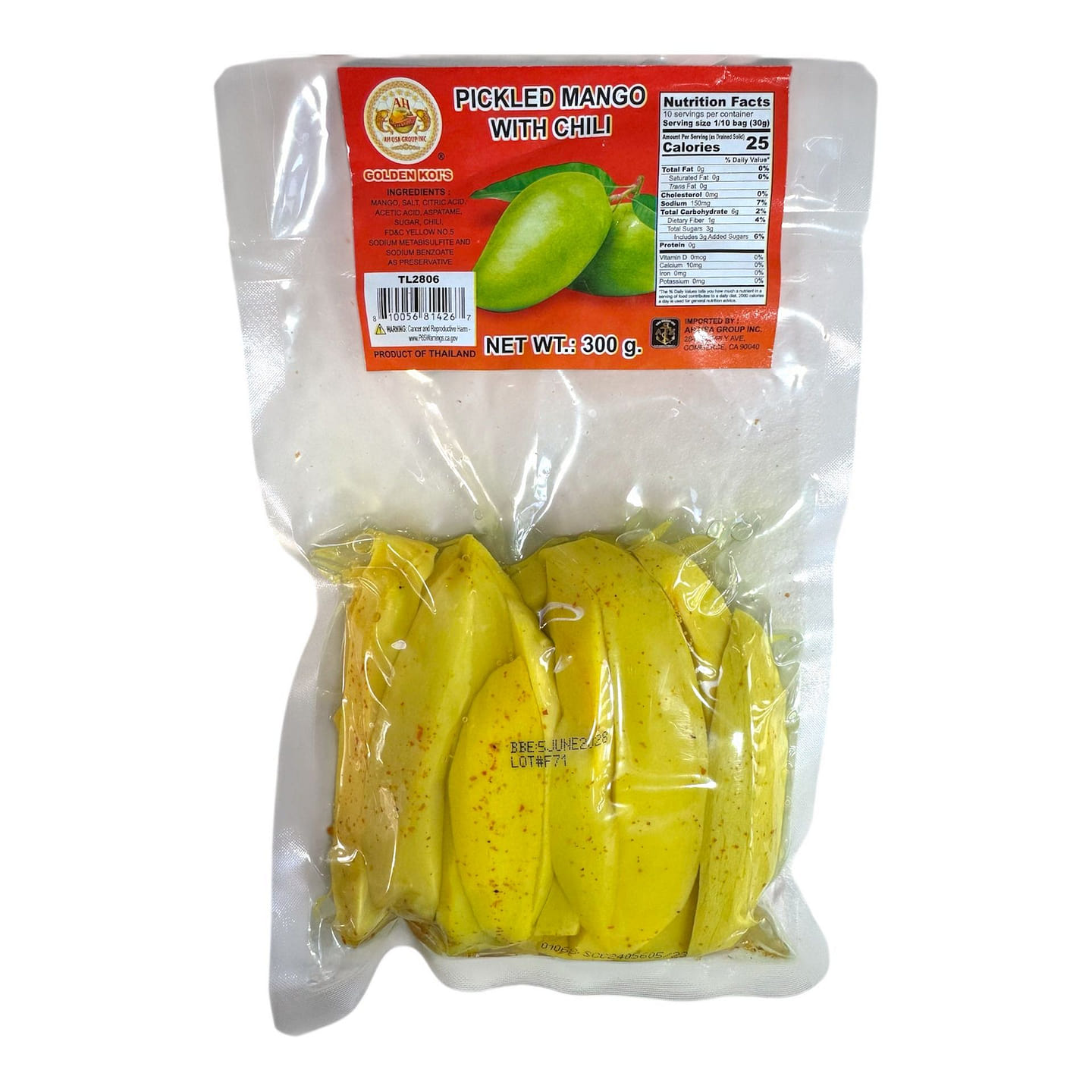 Pickled Mango with Chili Xoai Ngam Muoi Ot 300 g