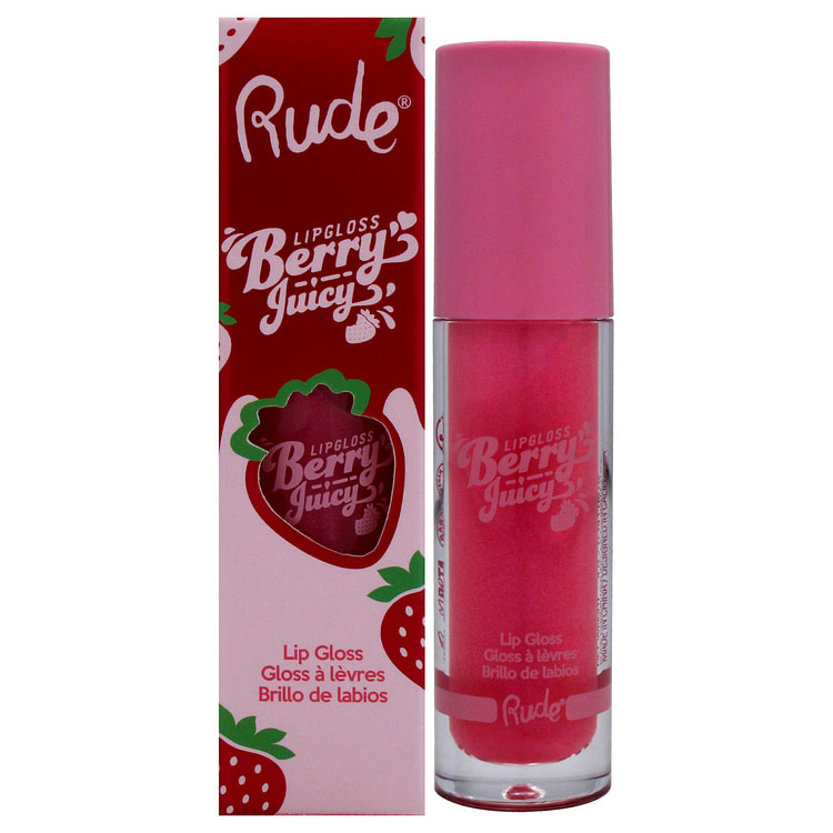 Son bóng Berry Juicy Flirty của Rude Cosmetics dành cho phụ nữ Son bóng 0,1
