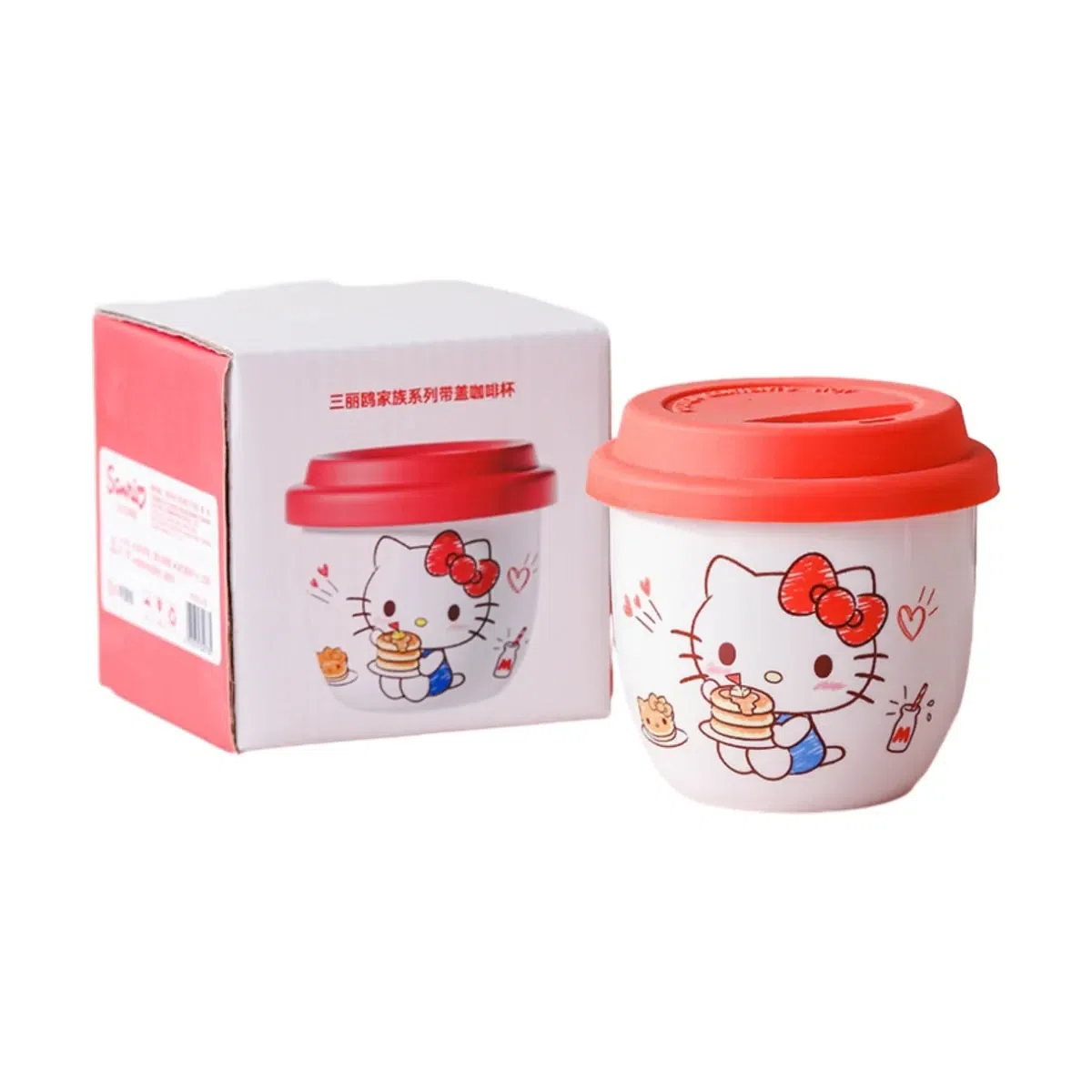 Mug With Lid Coffee Cup Ceramic Cup - Hello Kitty 1 count
