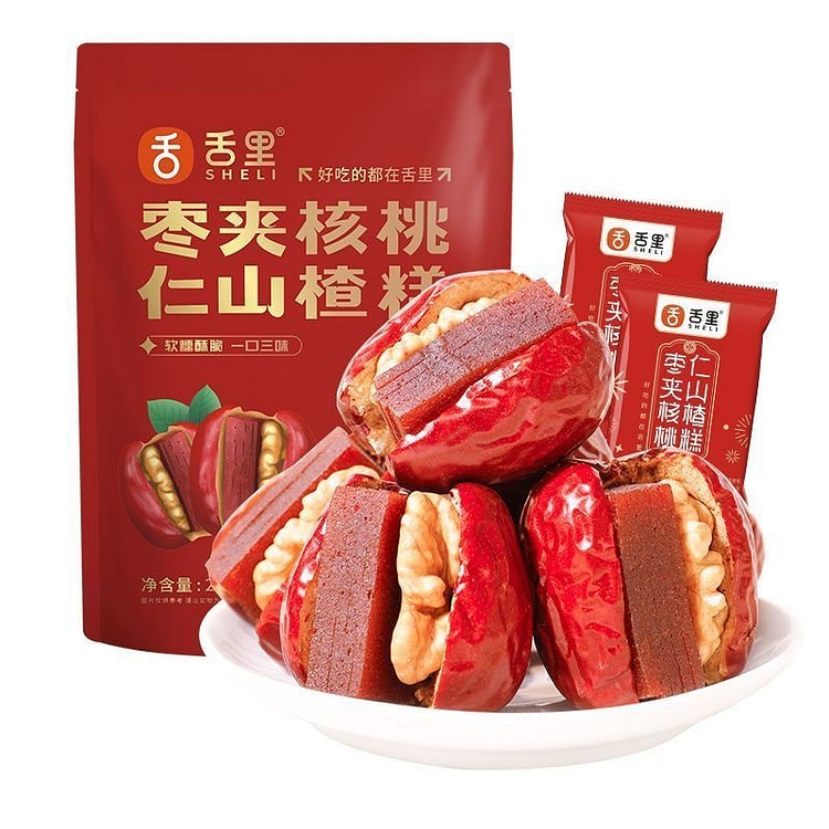 Jujube mixed with walnut kernels, hawthorn cake