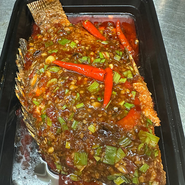 川香红烧全鱼(罗非鱼）