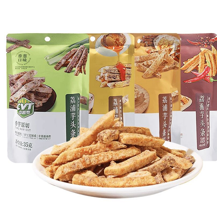 Lychee-flavored taro sticks from China, Vietnam 35 g