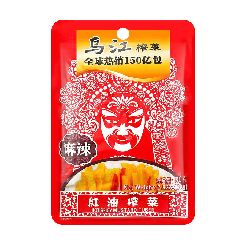 Wujiang Hot Spicy Flavor Mustard Tuber 1pack 80 g