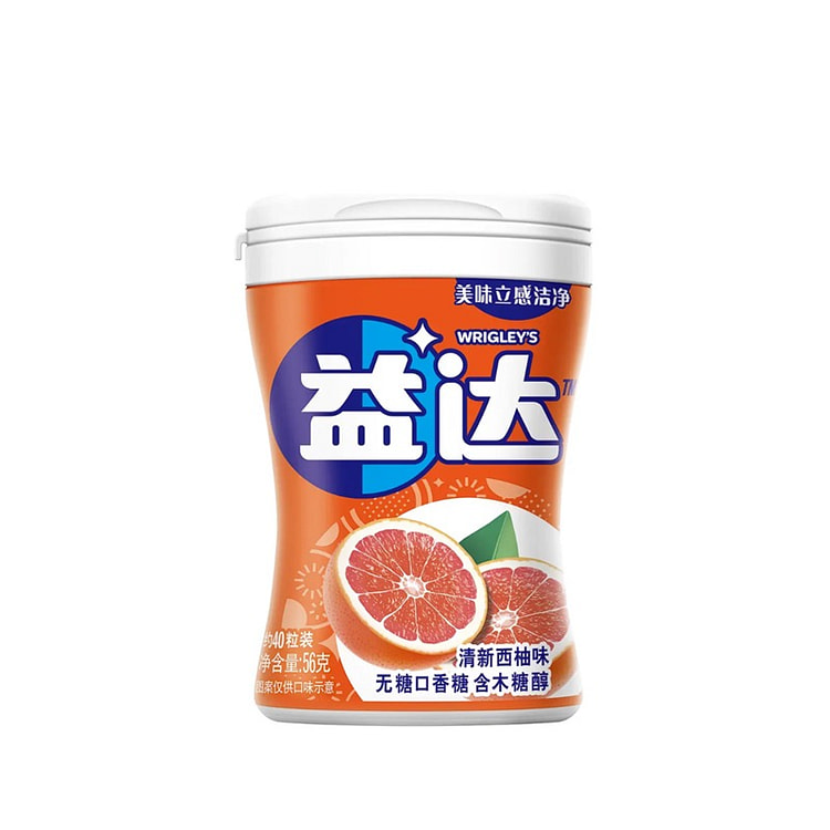 益达 无糖口香糖清新口气糖果清新西柚味 56g*1 56 克