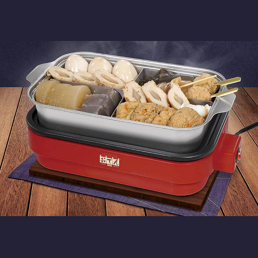 2-Way Tabletop Oden Pot & Griddle 1 each