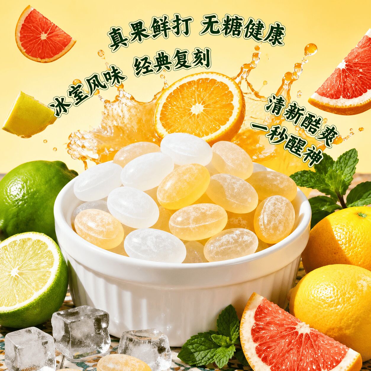 Kyoto Nin Jiom Lemon Tea Mint Candy Fruit Flavored 84 g - Weee!