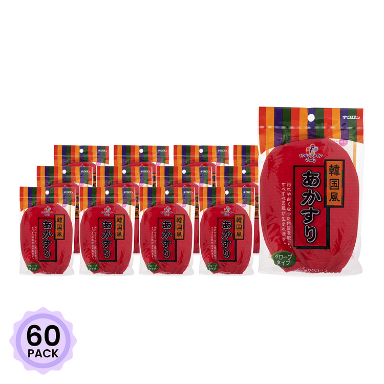 Kikuron 去角质搓澡手套 1 份*60 包