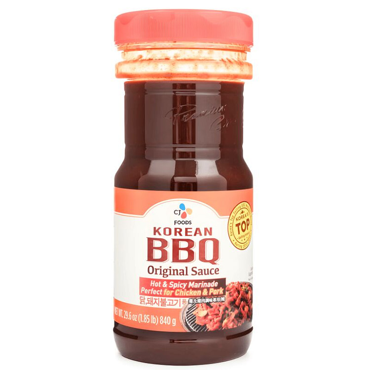 CJ BBQ Sauce Hot & Spicy Marinade  840g 1 each