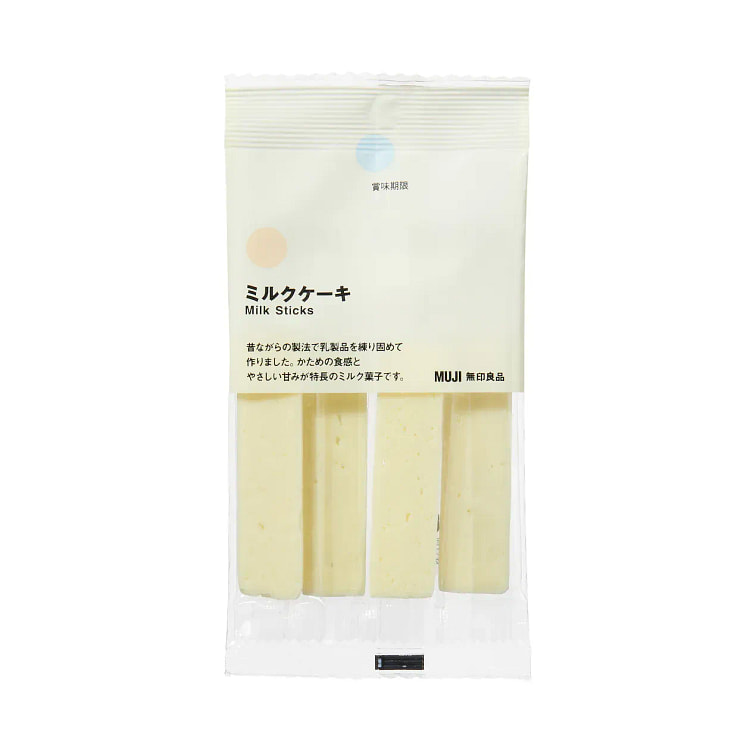 日本MUJI 無印良品 限定牛奶条牛奶棒4枚