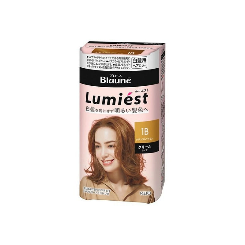 Kao Blone Lumiest Hair Color 1B Natural Brown , 1 each