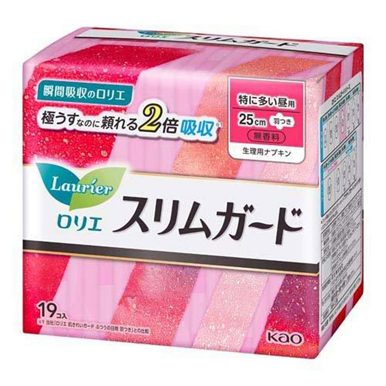 日本 花王 乐而雅 零触感 卫生巾 25cm*19片 日用 防侧漏 姨妈巾