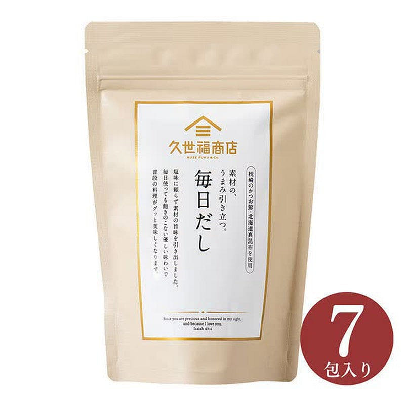 Kuze Fuku Shoten Mainichi Dashi 49g (7 packets) 1 each