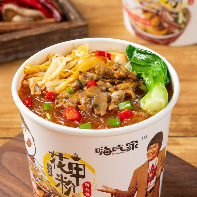 Hi Shijia Flower Armor Powder Instant Noodles are convenient for fans, 143g