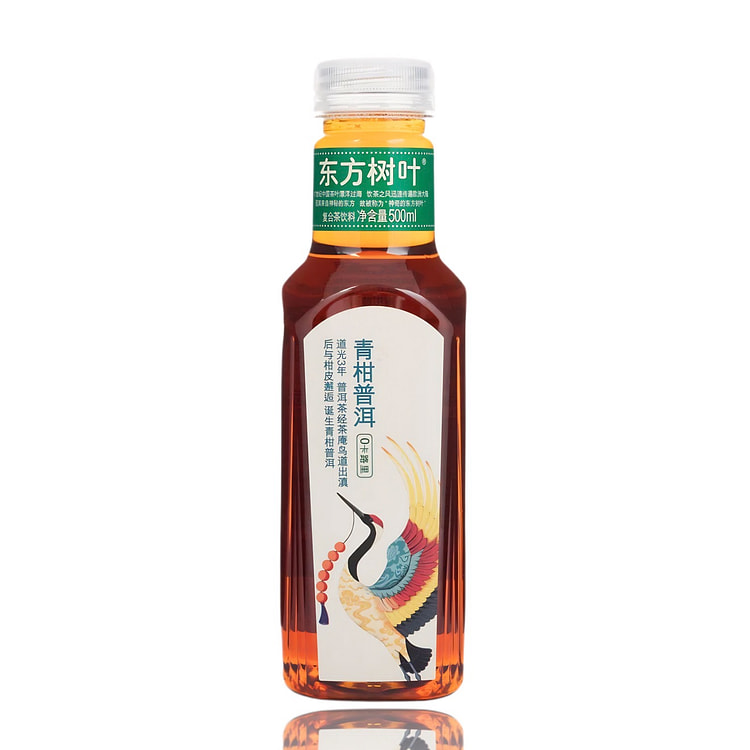 东方树叶 青柑普洱茶 0糖0卡 500毫升 1 瓶
