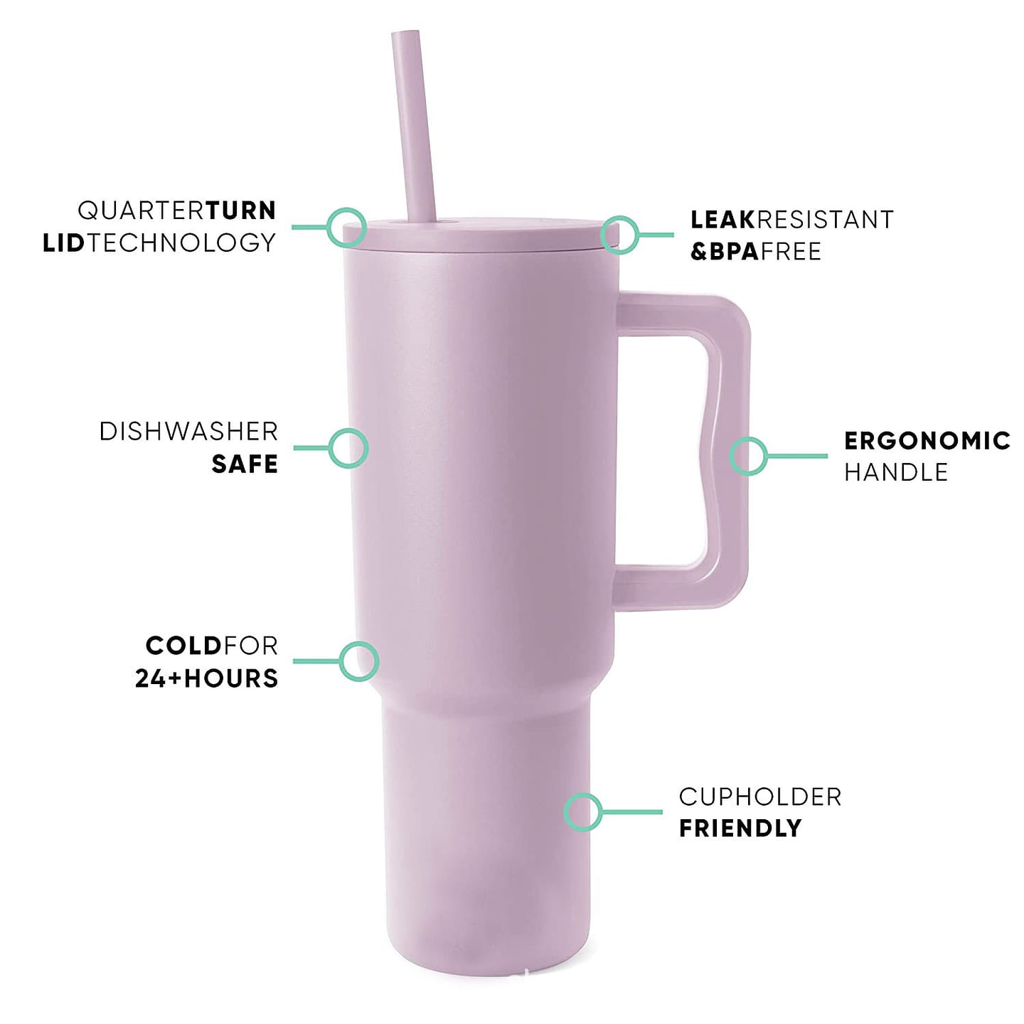 40oz thick handle ice cup large capacity coffee cup 304 stainless steel 1 each