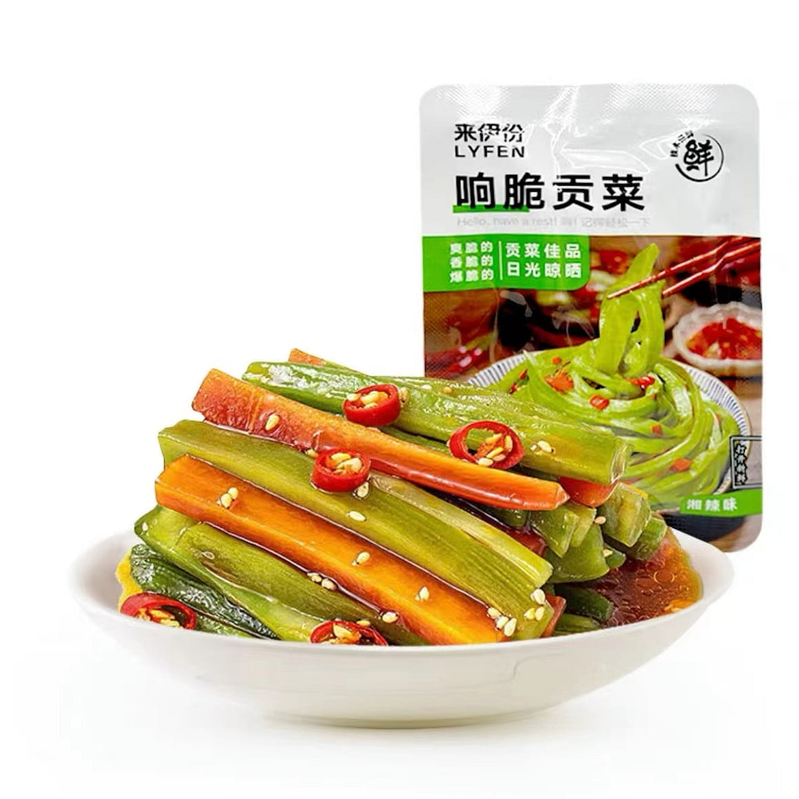 Crispy Tribute Vegetables, Spicy flavor, Refreshing, Lunch, Casual Snacks 168 g