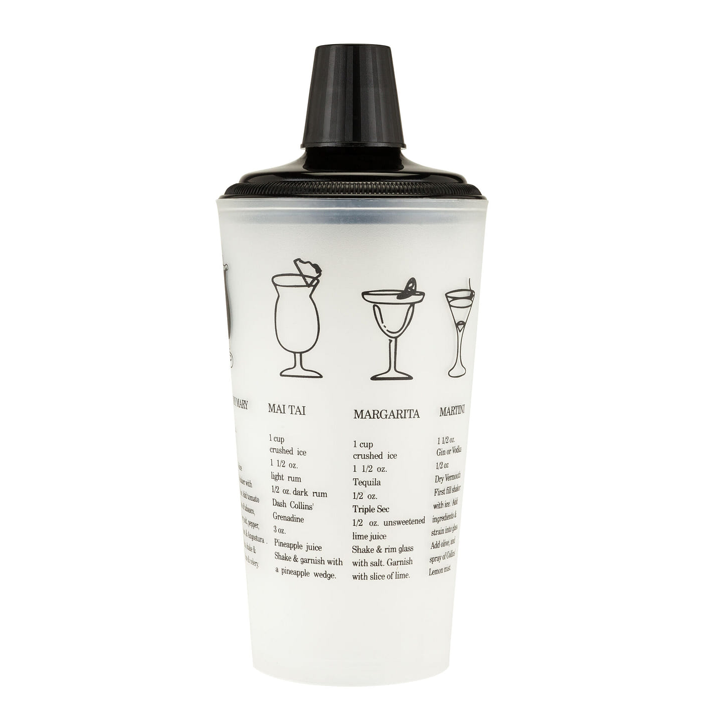 30oz. Black Recipe Shaker 1 each