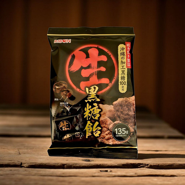 Ribon Nama Kokuto Ame Japanese Brown Sugar Candy 4.7 oz