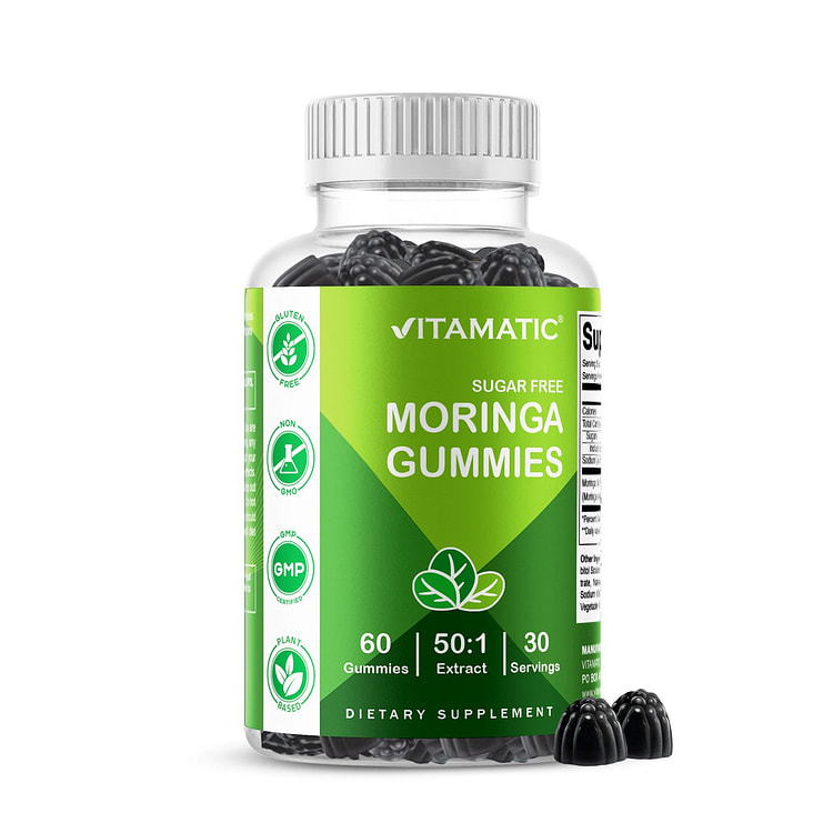 Moringa 100mg (50:1 Extract), 60 Gummies