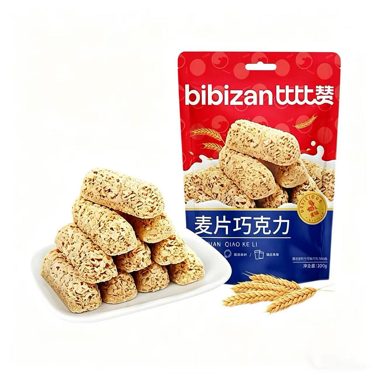 比比赞麦片巧克力酥糖果200g 1 包