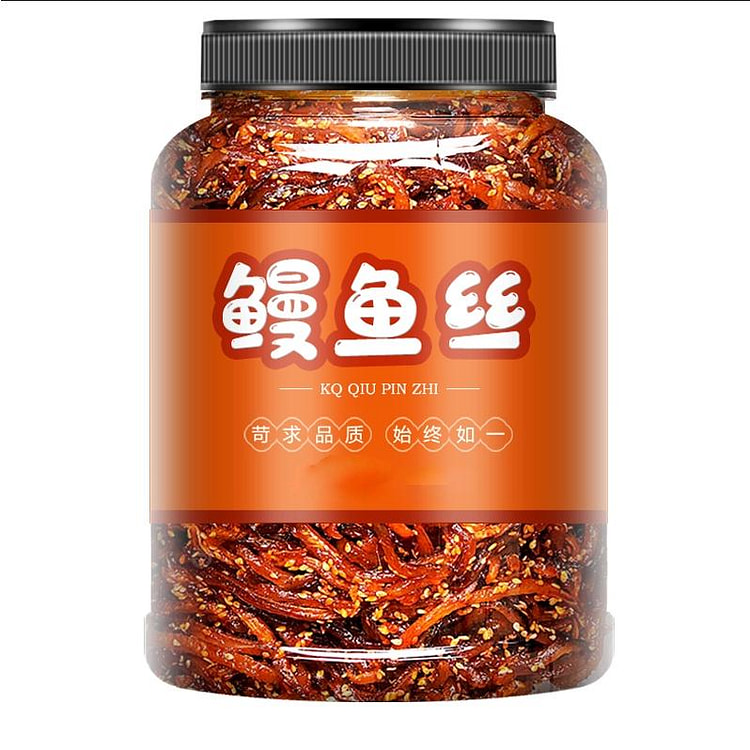 鳗鱼丝蒲烧开袋即食香辣鳗鱼丝260g*1桶