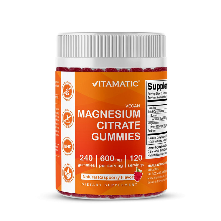 柠檬酸镁软糖 600 毫克 - 240 粒