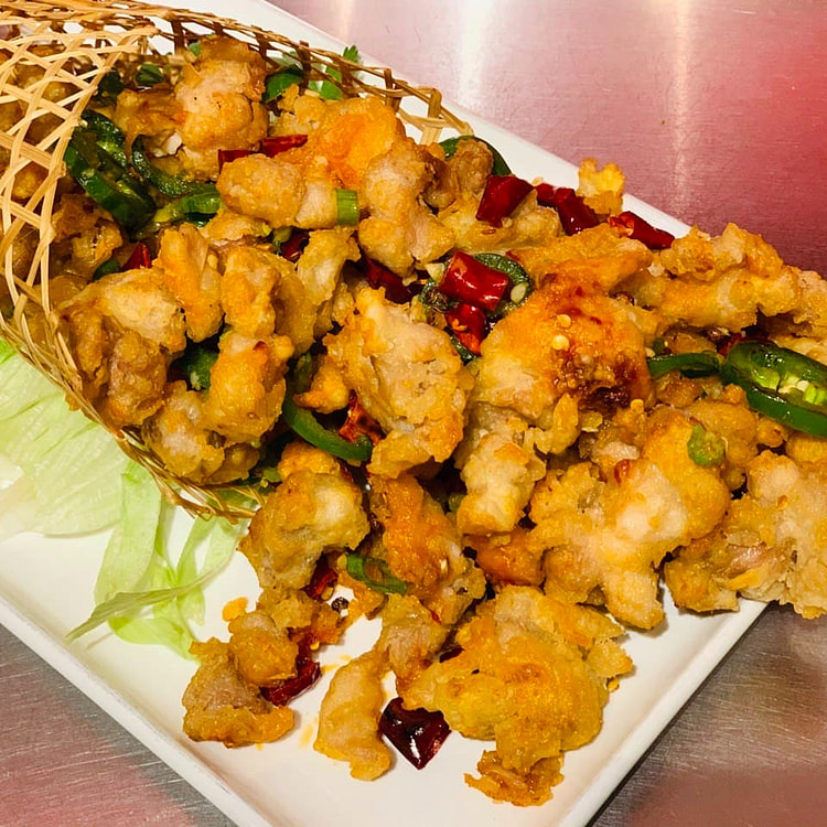 3 Flavor Pepper Chicken (Dry Fried) Small Portion