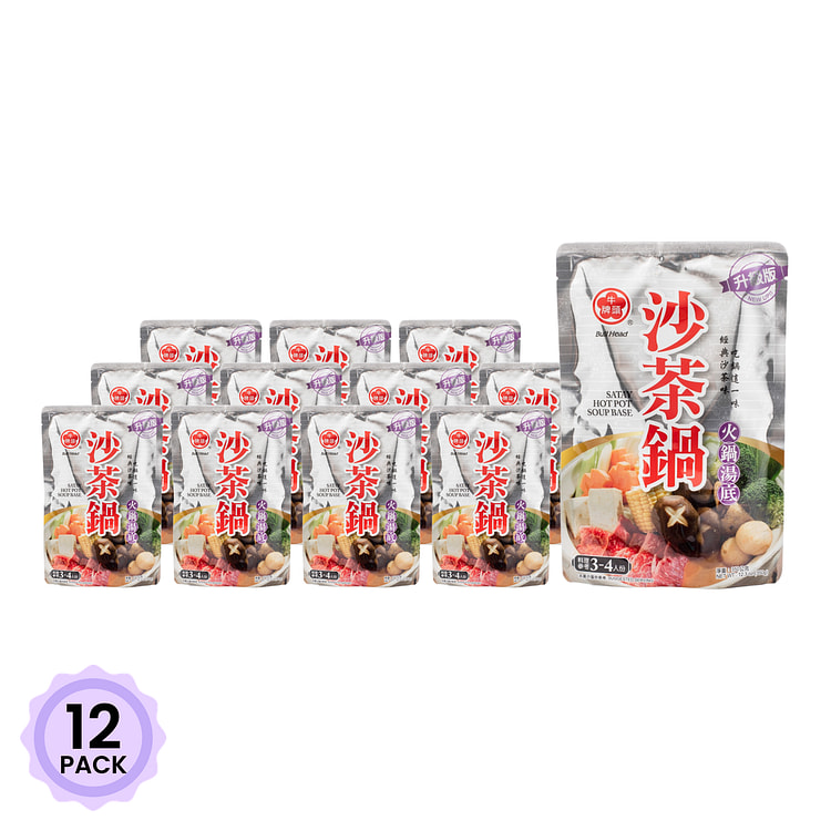 牛头牌 沙茶锅火锅汤底 12.3 盎司*12 包