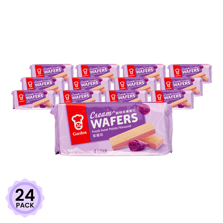 Bánh Xốp Kem Khoai Lang Tím Garden 200 g*24 pack