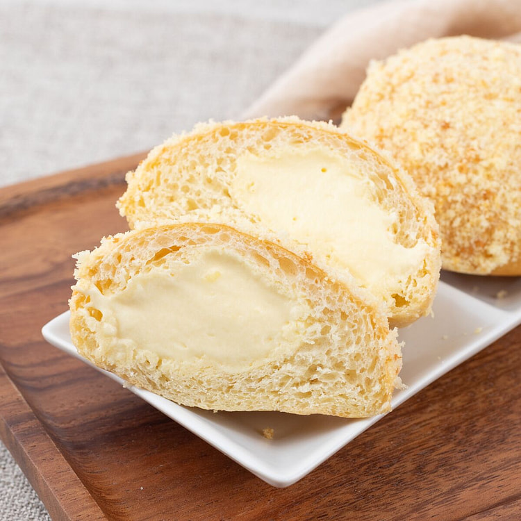 Vanilla Custard Cream Buns (dessert/cake/ bread)