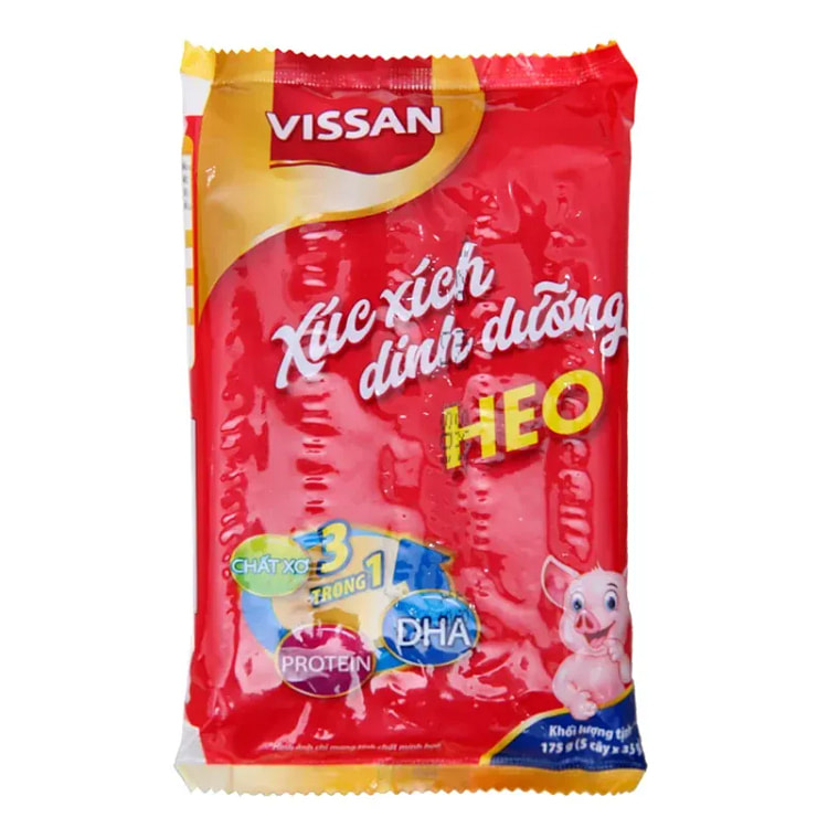 Xúc Xích Dinh Dưỡng Vissan  - HEO / PORK  DATE FEB 04 2025
