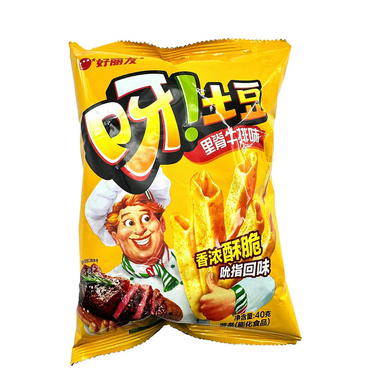 好丽友薯条 烤肉牛排味 40g（中国）