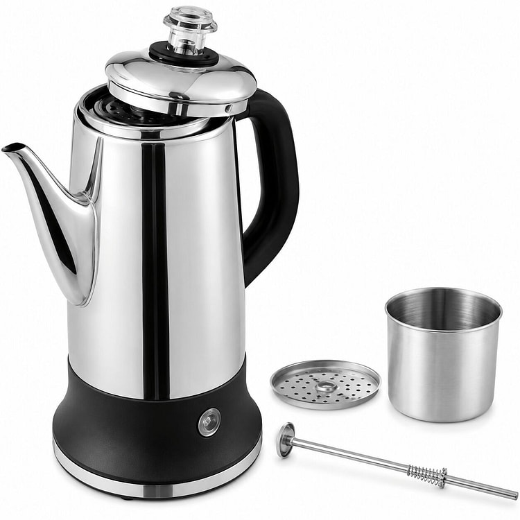 SucceBuy 12-Cup Electric Percolator Coffee Pot 304 1 box