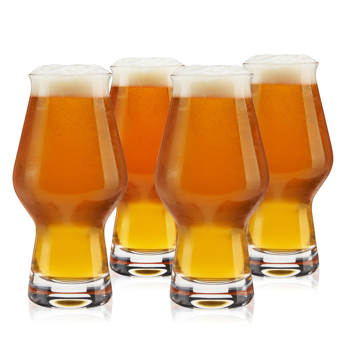 IPA Beer Glasses, Set of 4 by True 4 each