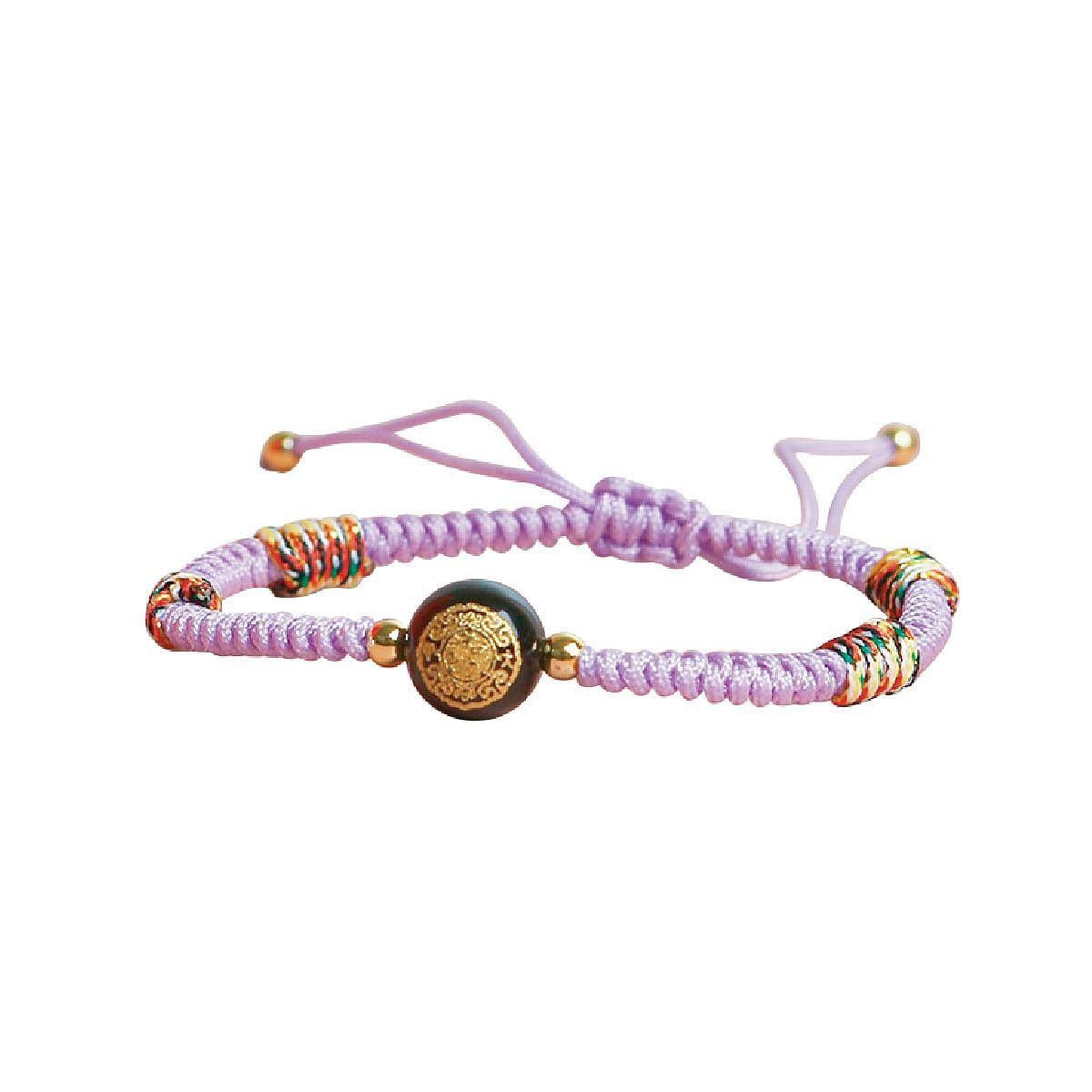 MAZUBUYBUY 5 Color Braided Bracelet (Purple) 1pc 15 グラム