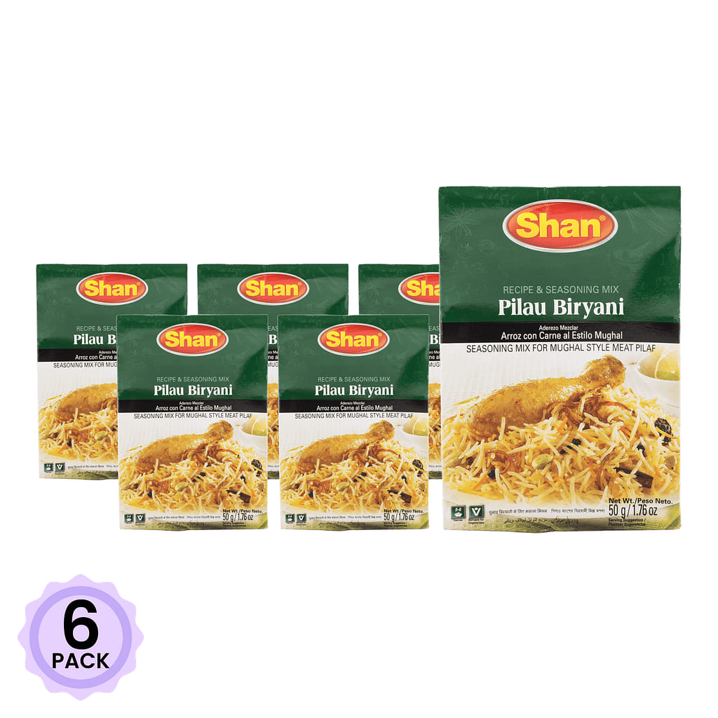 Bột Gia Vị Nấu Món Cơm Trộn Thịt (Biryani) Shan 1.76 oz*6 pack