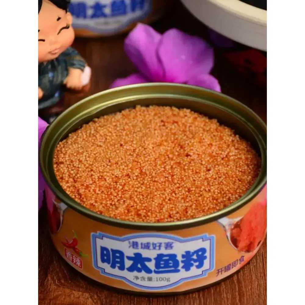 Canned mentai caviar, instant spicy sushi ingredients, cooked seafood, 100g*1 small can 100 g