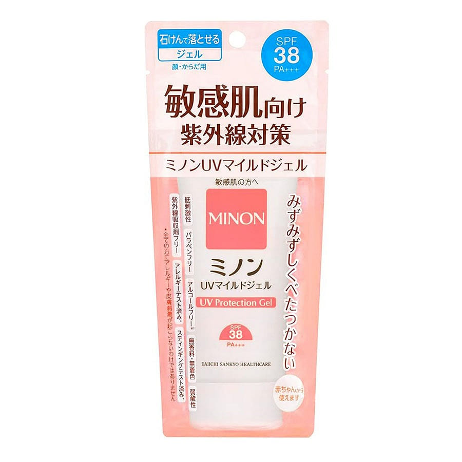 ミノン 第一三共 敏感肌用 日焼け止めミルク SPF38 PA+++ 70 グラム
