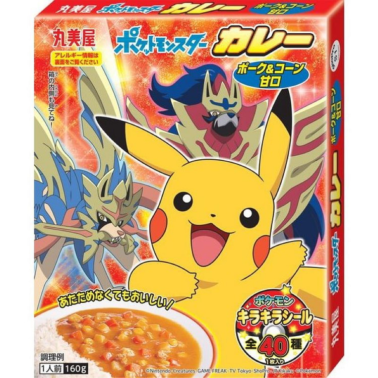 丸美屋皮卡丘咖喱包 - 猪肉 & 玉米 160g