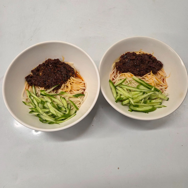 Noodle with Special Beef mushroom sauce Mild spicy 1 each