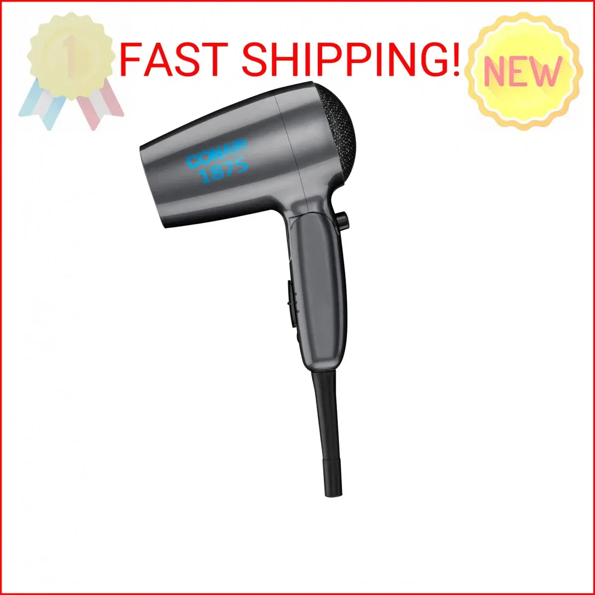 Conair 1875W Dual Voltage Travel Hair Dryer 1 pack