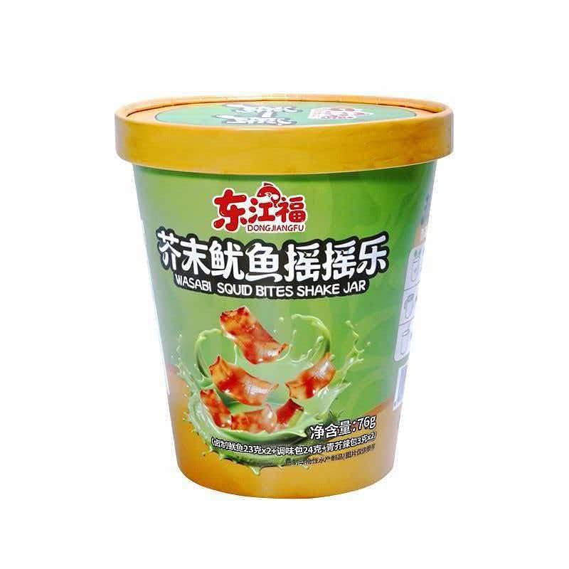 Dongjiang Fu Wasabi Squid Shake Fun 76g 76 g