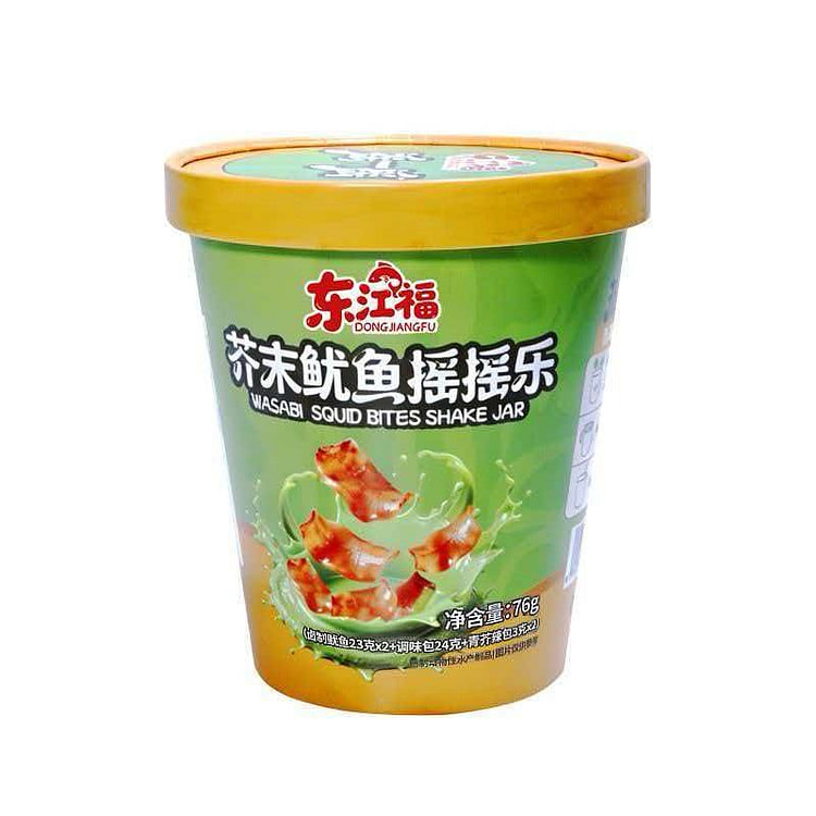 Dongjiang Fu Wasabi Squid Shake Fun 76g 76 g