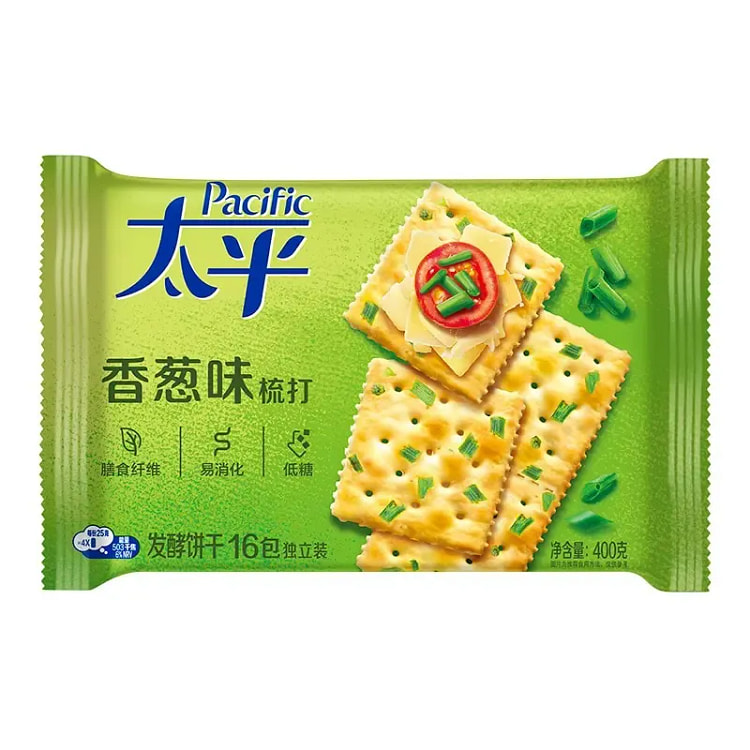 太平 梳打饼干(香葱口味）含膳食纤维 1包 400 克