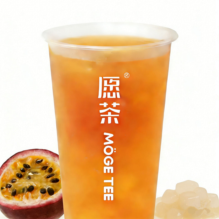 百香果绿茶 半糖 16oz 1 份