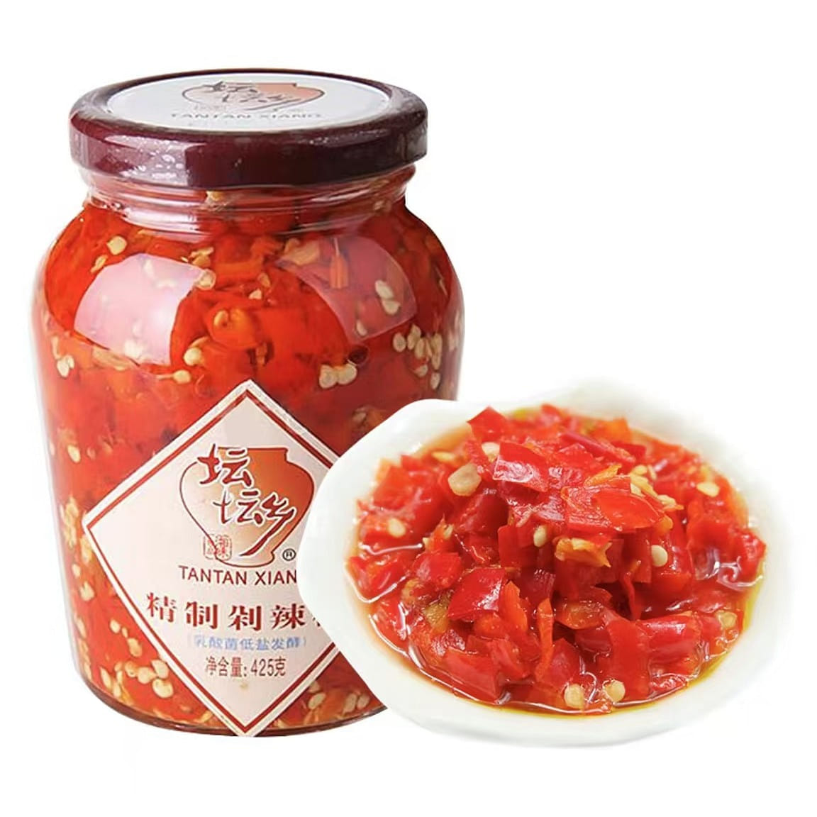 Tantan Township Refined chopped pepper sauce sligh 425 g