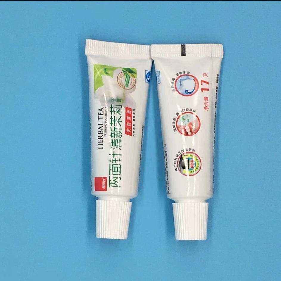 17g Mini Toothpaste, Whitening Brisk Mint Flavor, Hotel travel airbnb 10 per box 1 box