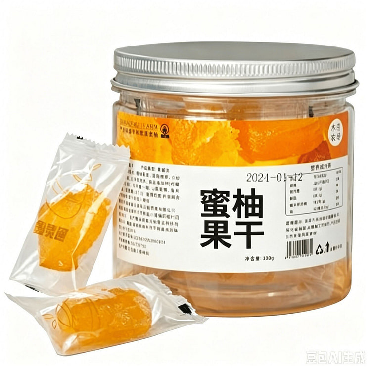Dried pomelo, candied pomelo fruit, 100g 100 g