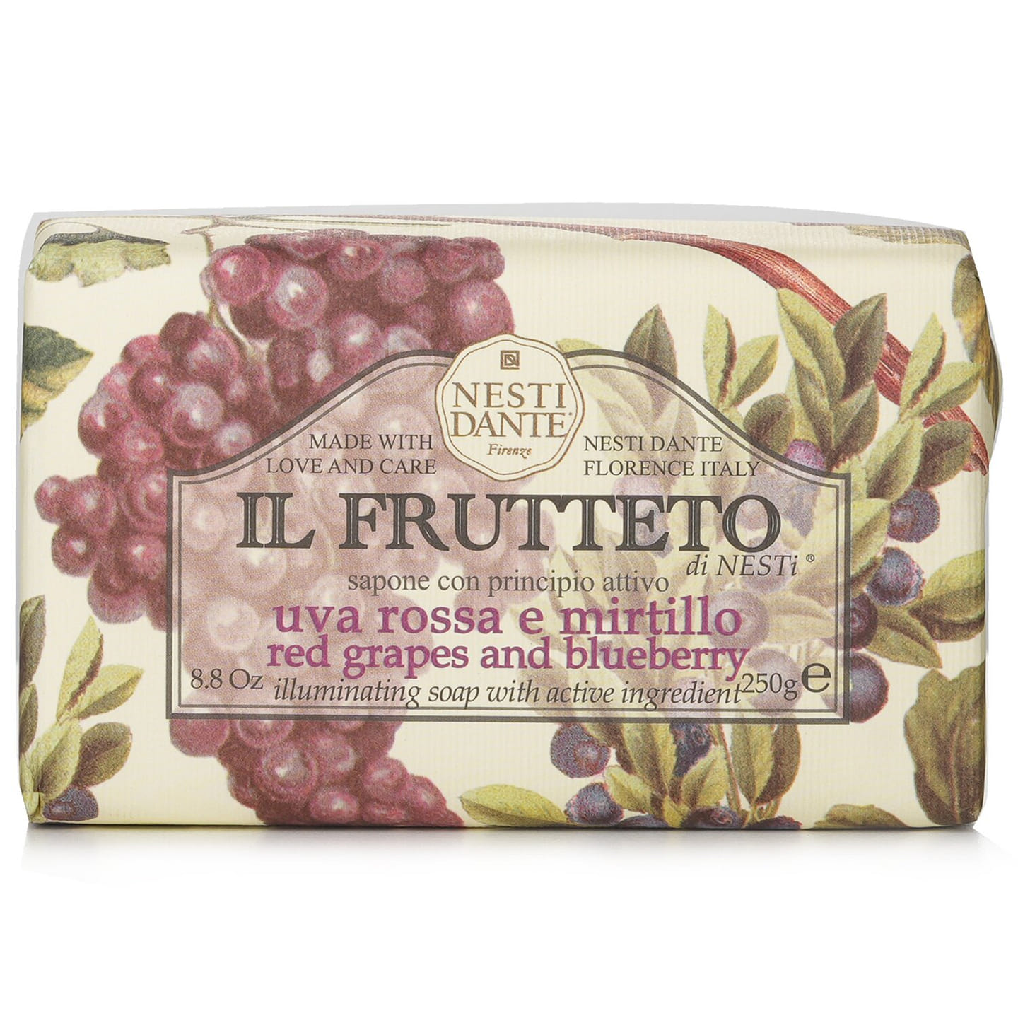 Nesti Dante Il Frutteto Illuminating Soap – Red Grapes & Blueberry 250 g